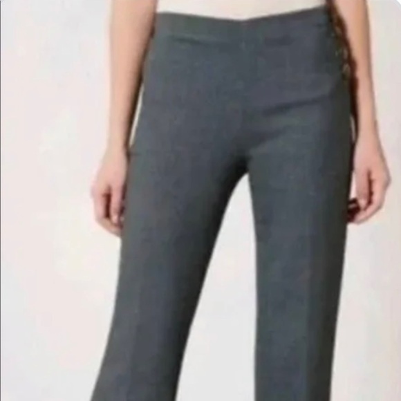 Elevenes for Anthropologie the Brighton, Grayish Green Boot Cut Pants. - Picture 15 of 15